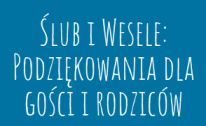 podziękowania dla gości ślub